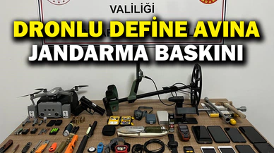 Afyonkarahisar'da dronlu defineciler yakalandı