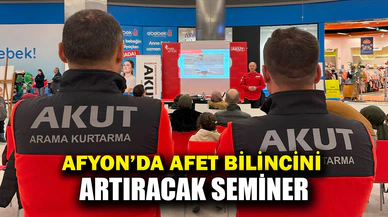 Afet bilinçlendirme semineri
