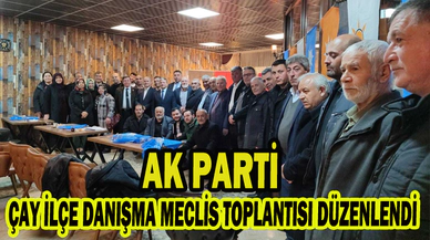 Ak Parti Çay ilçe danışma meclis toplantısı düzenlendi
