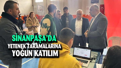 Sinanpaşa’da yetenek taramalarına yoğun katılım