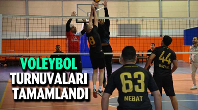 Voleybol turnuvaları tamamlandı