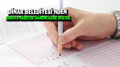 Dinar Belediyesi’nden öğrencilere destek