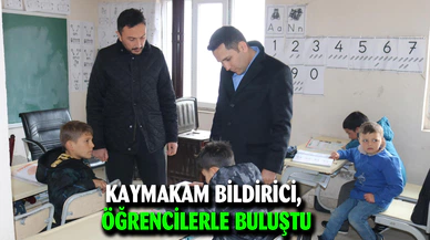 Kaymakam Bildirici, Öğrencilerle Buluştu