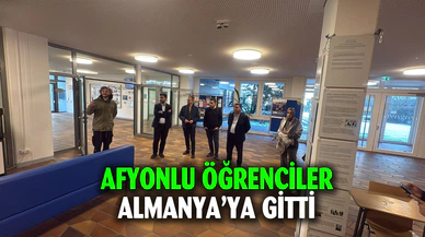 Afyonkarahisarlı öğrenciler Almanya'ya gitti
