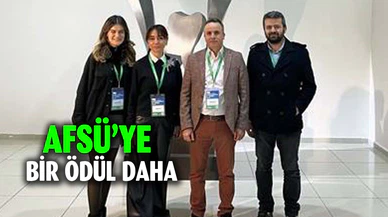 AFSÜ’ye bir ödül daha