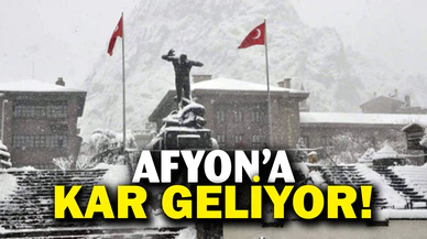Afyonkarahisar’da yarın kar yağışı bekleniyor