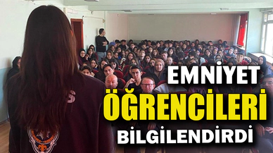 Emniyet Ekipleri Öğrencileri Bilgilendirdi