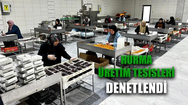 Hurma üretim tesislerine yönelik denetim