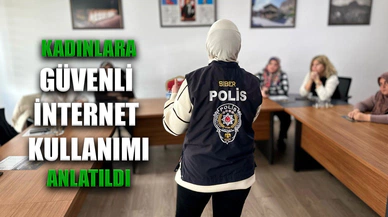 Kadınlara güvenli internet kullanımı anlatıldı