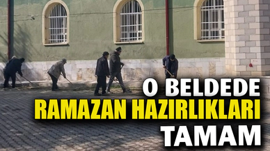 O beldede ramazan hazırlıkları tamam