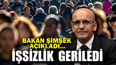 Bakan Şimşek: "İşsizlik oranı 2012 yılından sonraki en düşük seviyesine geriledi"