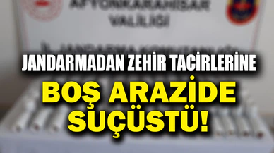 Jandarma boş arazide suçüstü yaptı
