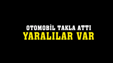 Afyonkarahisar'da otomobil takla attı