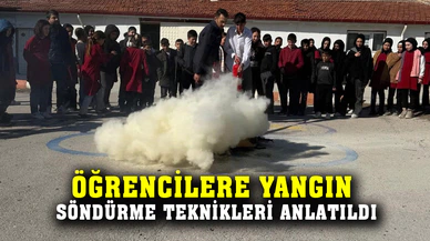 İtfaiyeden yangın tatbikat