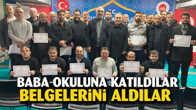 Baba Okulu seminerine katılanlara belge takdimi yapıldı