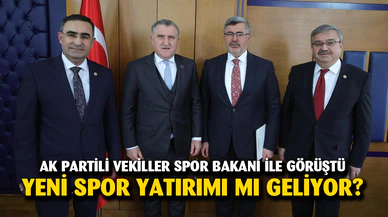 AK Partili vekiller Spor Bakanı ile görüştü