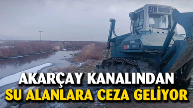 Akarçay'dan izinsiz su alanlara ceza geliyor