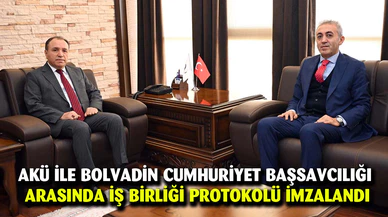 AKÜ ile bolvadin cumhuriyet başsavcılığı   arasında iş birliği protokolü imzalandı