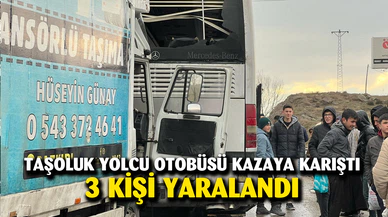 Otobüs kazası 3 kişi yaralandı
