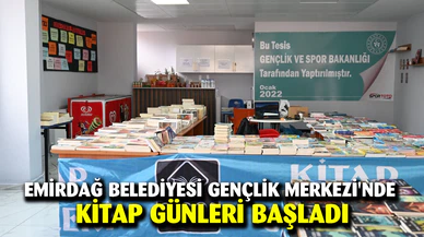 Emirdağ Belediyesi Gençlik Merkezi'nde kitap günleri başladı