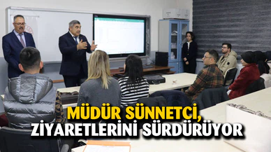 Müdür Sünnetci, Ziyaretlerini Sürdürüyor