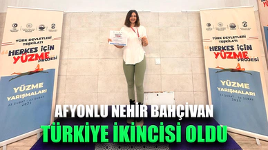 Yüzme antrenörü Bahçivan, Türkiye ikincisi oldu