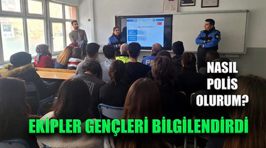 Afyonkarahisar'da emniyet ekipleri gençleri bilgilendiriyor