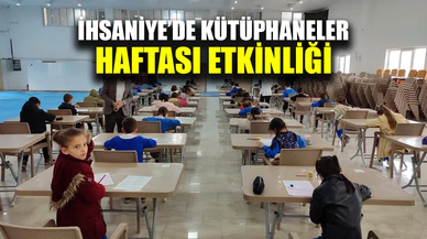 İhsaniye İlçe Milli Eğitim Müdürlüğü’nden Kütüphaneler Haftası Etkinliği