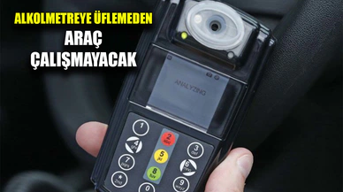 Alkol kilidi olmadan araç çalışmayacak