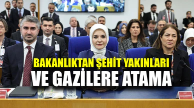 Bakanlık 687 şehit yakını ve gaziyi kamuya atadı