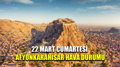 22 Mart 2025 Afyonkarahisar hava durumu