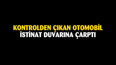 İscehisar'da kaza, otomobil kontrolden çıktı
