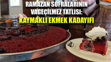 Kaymaklı ekmek kadayıfı sofraları süslüyor