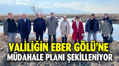 Valiliğin Eber Gölü’ne Müdahale Planı Şekilleniyor