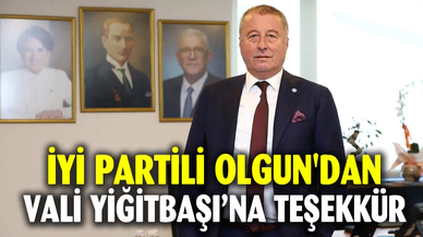 İYİ Partili Olgun'dan Vali Yiğitbaşı’na teşekkür