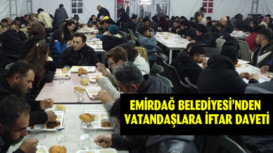Emirdağ Belediyesi’nden vatandaşlara iftar davet