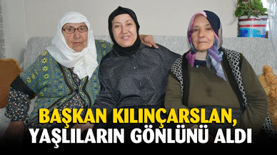 Başkan Kılıçarslan, yaşlıların gönlünü aldı