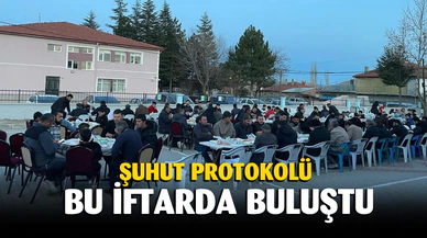Şuhut protokolü bu iftarda buluştu