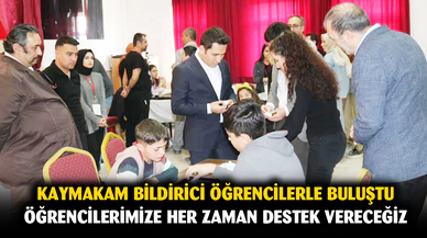 İhsaniye Kaymakamı Bildirici, okul ziyaretlerine devam ediyor