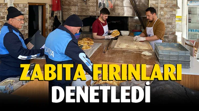 Zabıta ekipleri Ramazan pidesi denetiminde