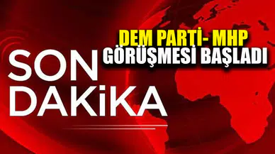DEM Parti-MHP görüşmesi başladı
