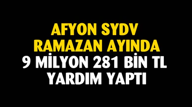 Afyonkarahisar SYDV yüzleri güldürdü