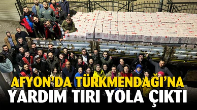 Bu tır Afyonkarahisar'da Türkmendağı'na gidiyor