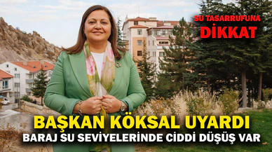 Başkan Köksal’dan uyarı; suyu tasarruflu kullanalım