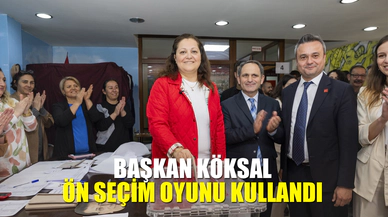 Başkan Köksal ön seçim oyunu kullandı