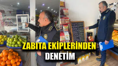 Zabıta ekiplerinden denetim
