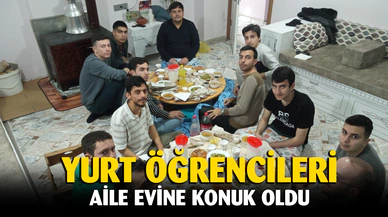Afyonkarahisar'da yurt öğrencileri aile evine misafir oldu