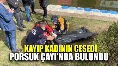 Kayıp başvurusu yapılan kadının Porsuk Çayı'nda ce.sedi bulundu