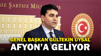 Demokrat Parti Genel Başkanı Gültekin Uysal Afyonkarahisar'a geliyor
