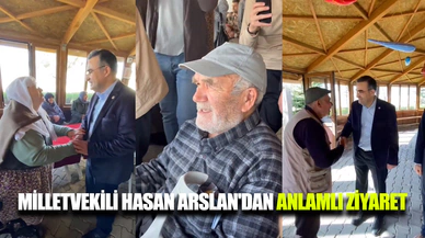 Afyonkarahisar Milletvekili Hasan Arslan huzurevi sakinleriyle buluştu